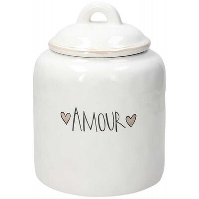 TOGNANA Pojemnik ceramiczny TOGNANA Amour 1.6 L Biały