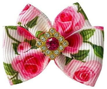 Kokardka Glamour kwiat 4,5cm KGB002 KGB002