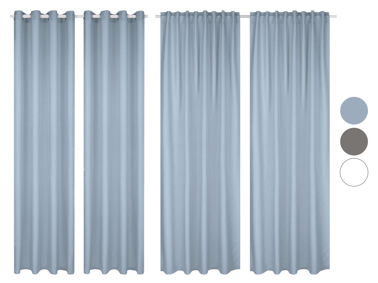 Livarno Home Livarno Home Komplet zasłon, 1 komplet, 2 sztuki 4055334449908