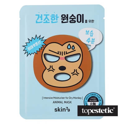 SKIN79 Animal Mask - Intensive Moisturizer For Dry Monkey Maska nawilżająca w płacie 1 szt