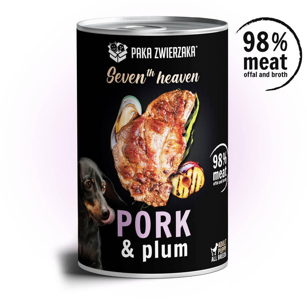 Paka Zwierzaka Seventh heaven Schab ze śliwką pork & plum) 400g