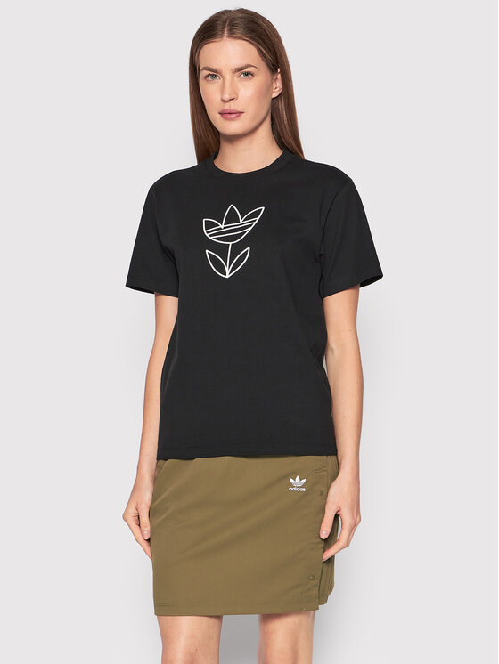 Adidas T-Shirt Always Original Graphic HF2026 Czarny Regular Fit
