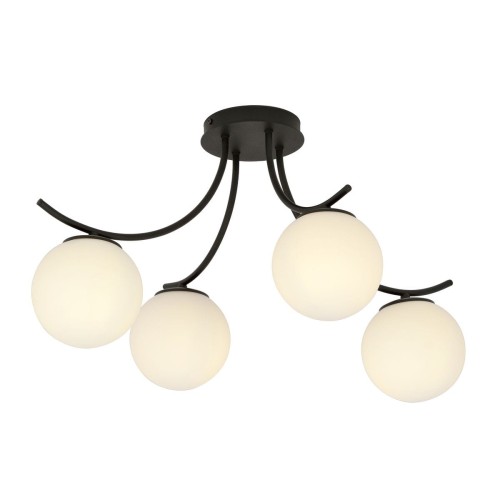 Emibig Boston lampa sufitowa 4-punktowa czarna/biała 1109/4