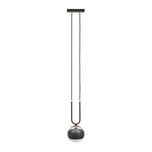 Emibig Glam lampa wisząca 1-punktowa czarna/stripe 1113/1