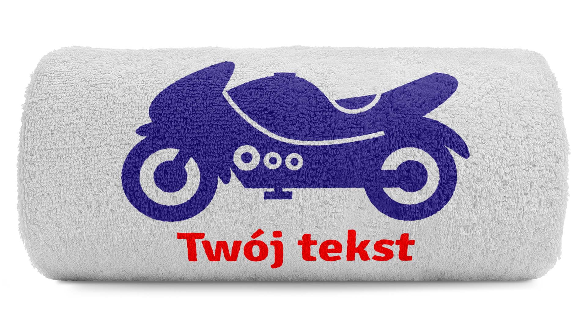 pat15.net Mały Ręcznik Motocykl + Twój tekst 100x50 650