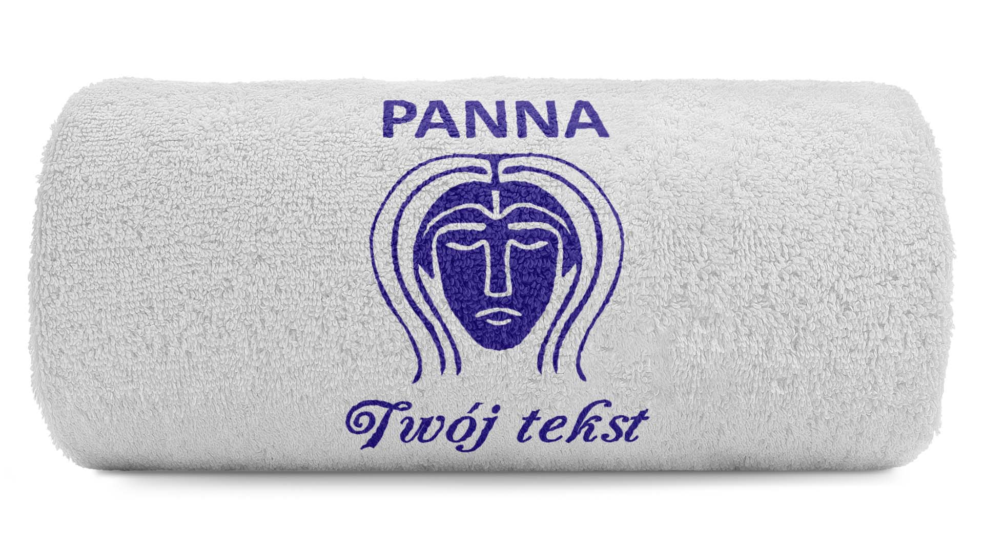 pat15.net Znak zodiaku Panna - Mały Ręcznik z haftem 100x50 642