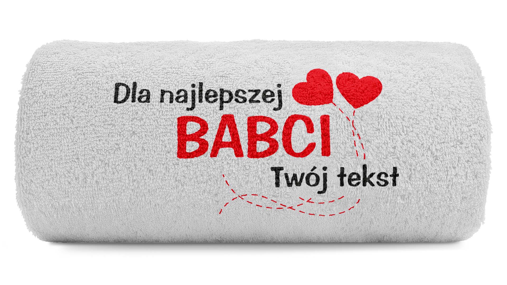 pat15.net Ręcznik na dzień Babci z haftem Dla najlepszej Babci 100x50 690