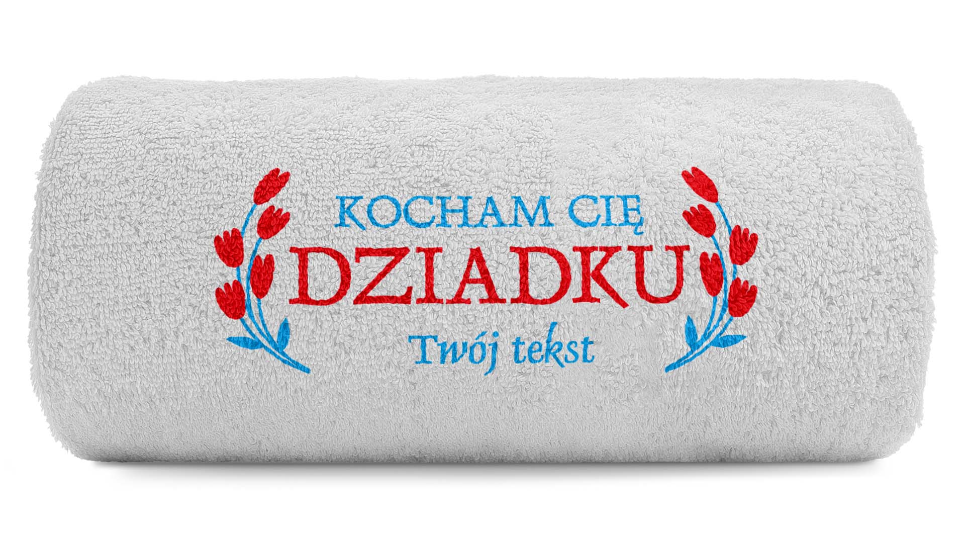 pat15.net Ręcznik na dzień Dziadka haft Kocham Cię Dziadku 100x50 699