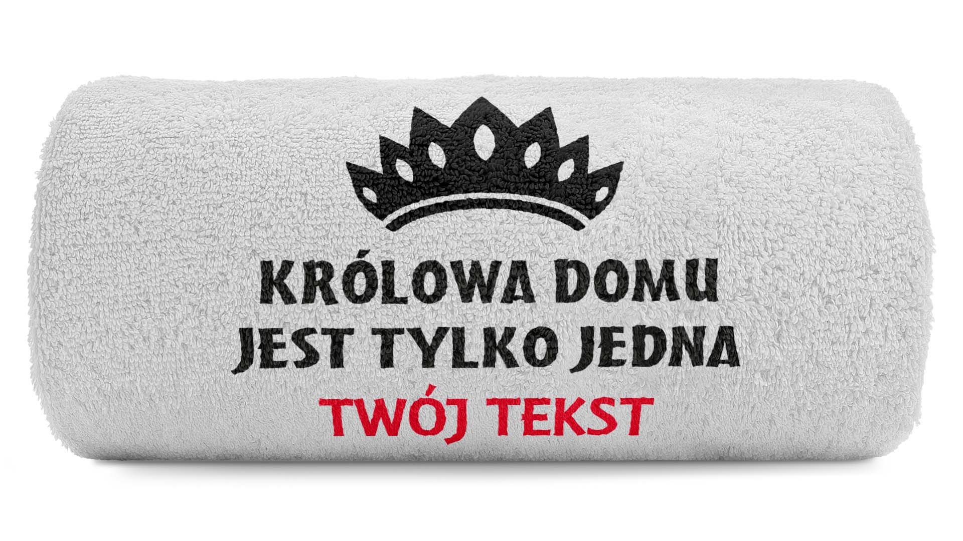 pat15.net Mały Ręcznik Królowa domu jest tylko jedna 100x50 722
