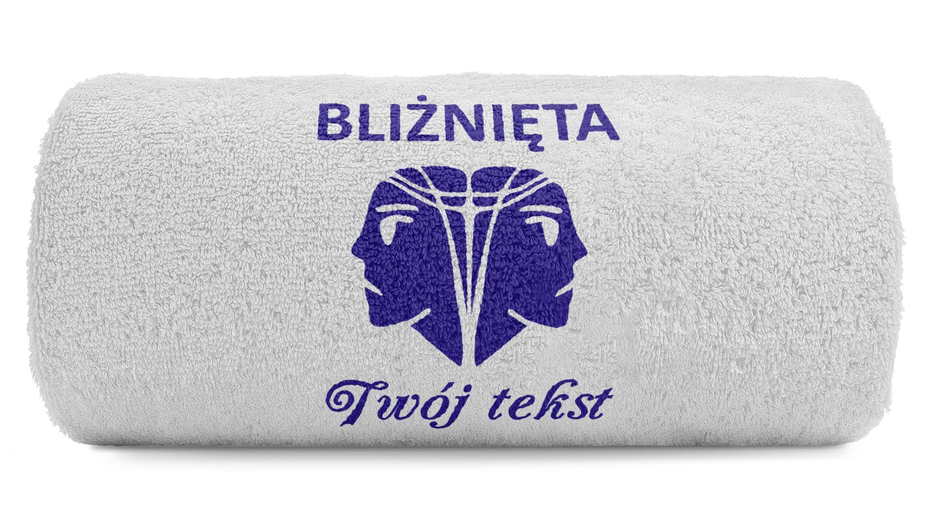 pat15.net Znak zodiaku Bliźnięta - Mały Ręcznik z haftem 100x50 765