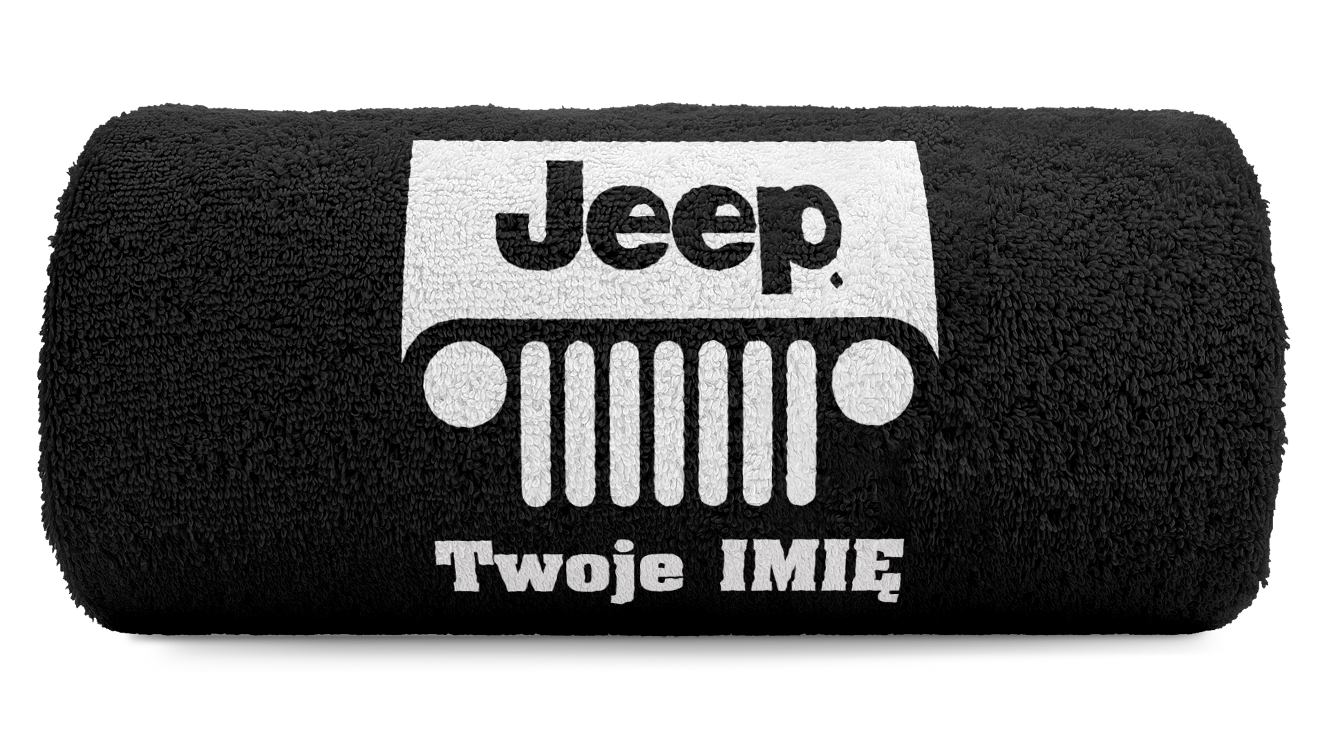 pat15.net Mały ręcznik do rąk off-road gadżet 4x4 50x100 Jeep + Twoje Imię 1069