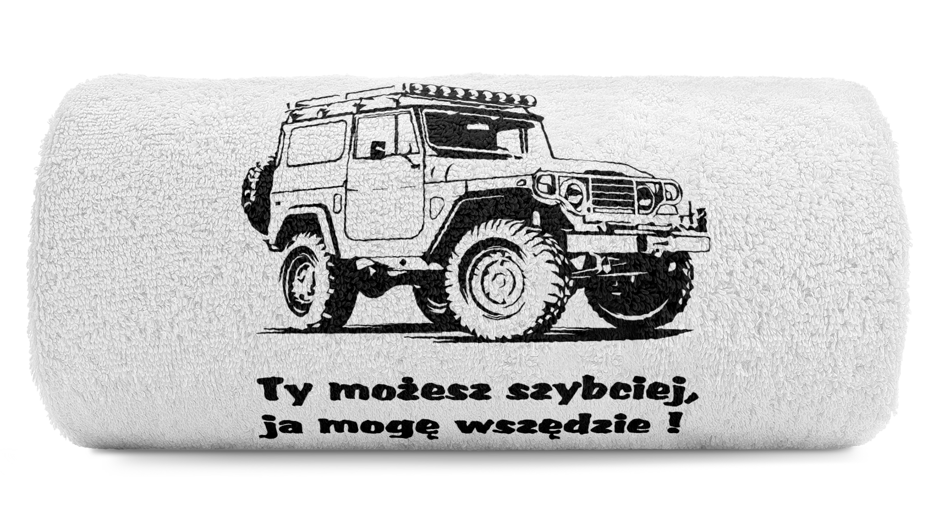 pat15.net Mały ręcznik do rąk off-road 4x4 50x100 Land Cruiser FJ40 1073