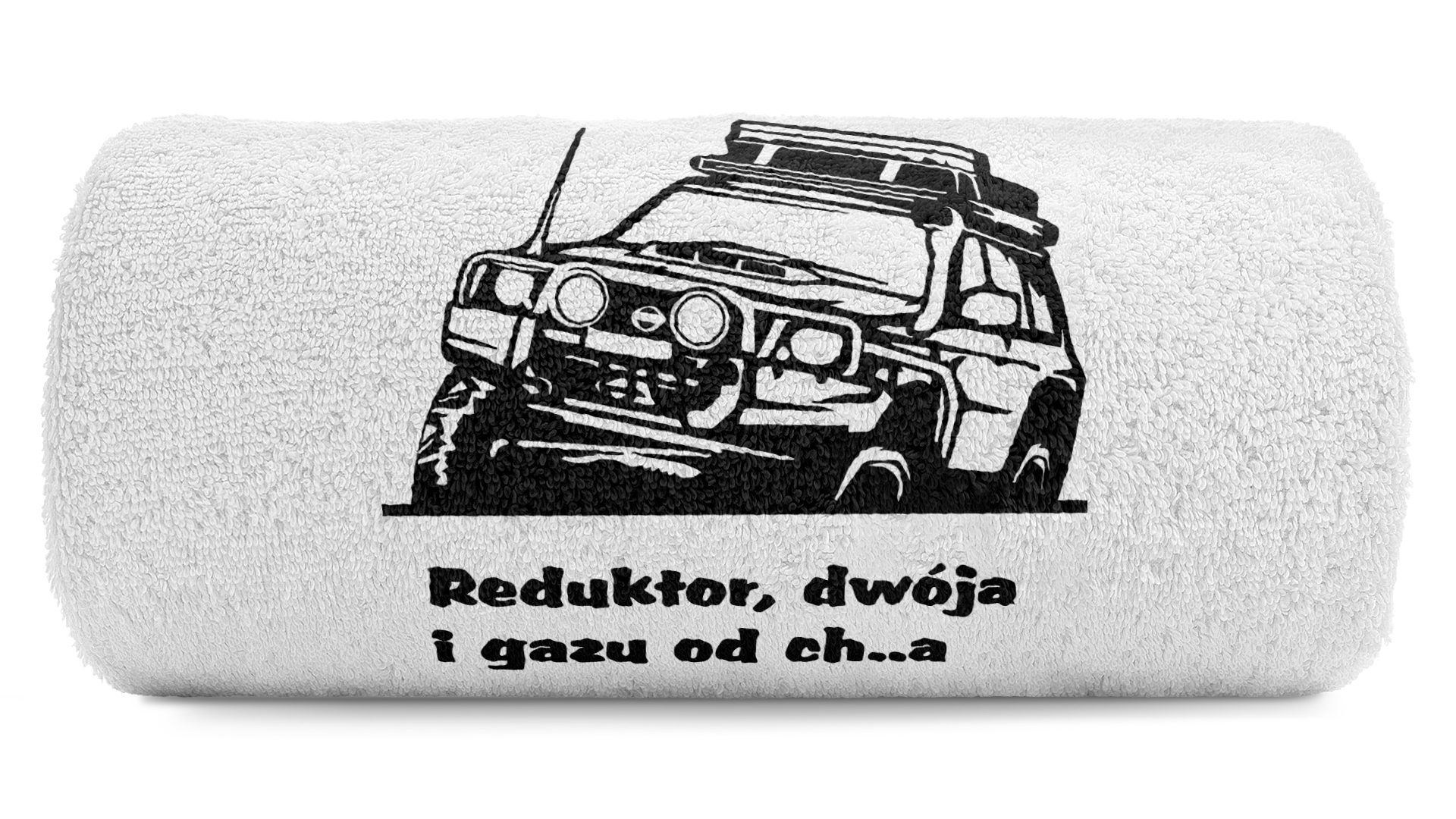 pat15.net Mały ręcznik do rąk off-road 4x4 50x100 Nissan Patrol - zabany tekst 1085
