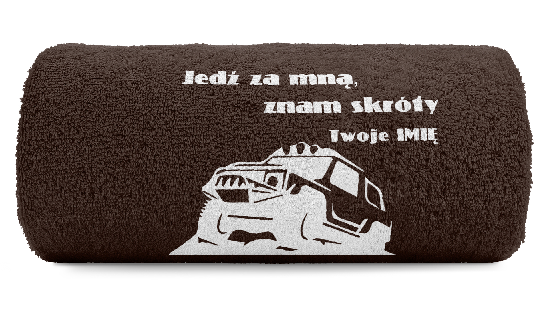pat15.net Mały ręcznik do rąk off-road 4x4 50x100 Znam skróty 1095