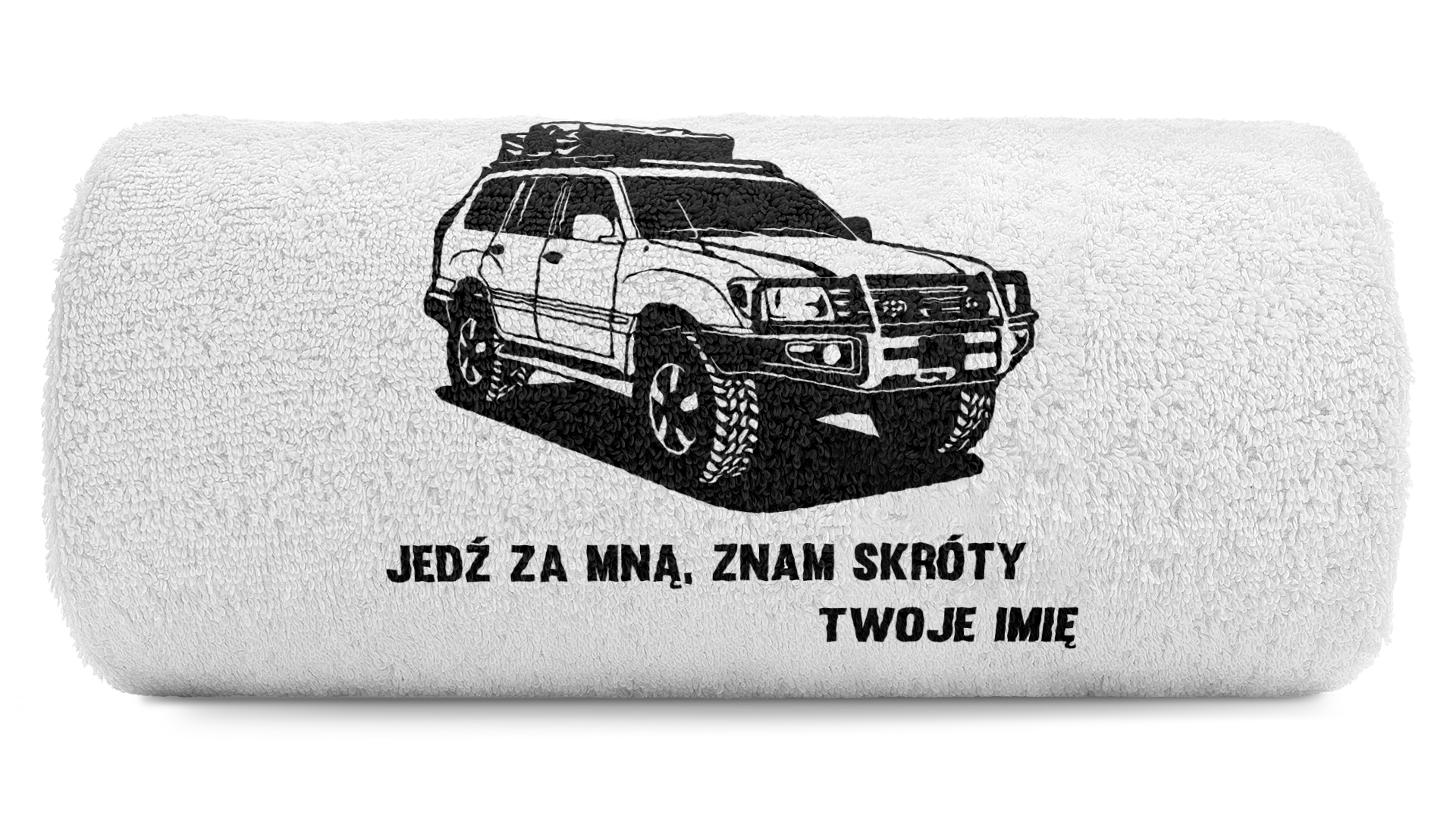 pat15.net Mały ręcznik do rąk off-road 4x4 50x100 Toyota Landcruiser 1109