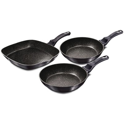 Berlinger Haus Lumarko Zestaw 3 patelni granitowych bh-6904 carbon pro BH-6904