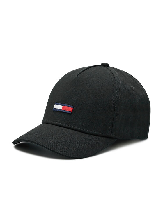 Tommy Hilfiger Czapka z daszkiem Tju Flag Cap AU0AU00843 Czarny