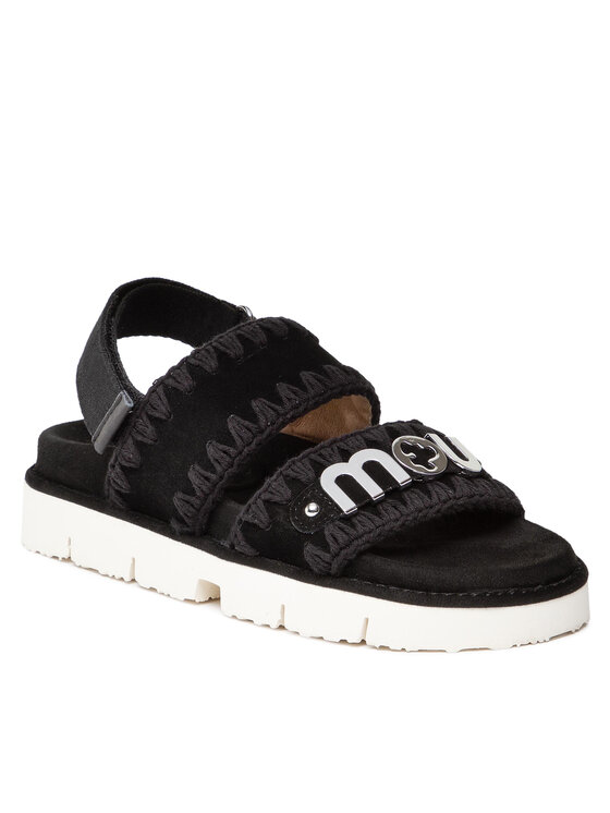 Mou Sandały New Bio Sandal SW461001A Czarny