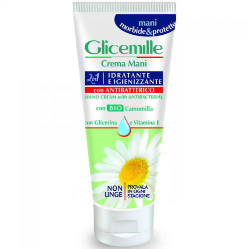 GLICEMILLE Glicemille Crema Mani 2w1 - Krem nawilżająco-odkażający do rąk tubka (100 ml) 8145-84744537478