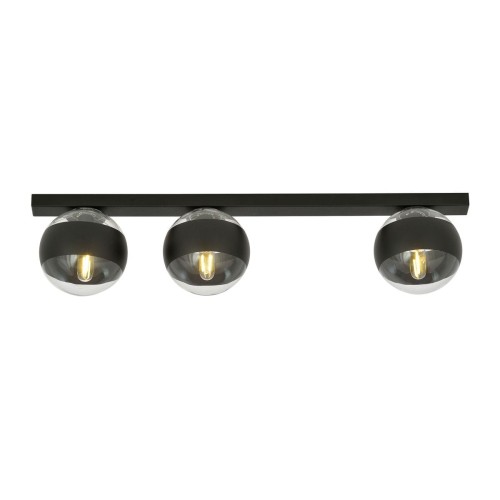Emibig Fit lampa sufitowa 3-punktowa czarna/stripe 1123/3 1123/3