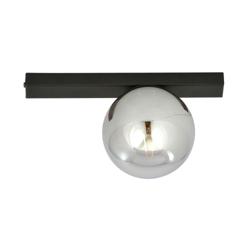 Emibig Fit lampa sufitowa 1-punktowa czarna/transparentna 1122/1 1122/1