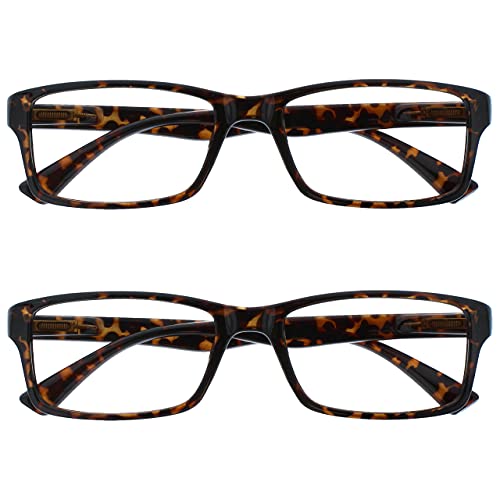 The Reading Glasses Company Te okulary do czytania przedsiębiorstwach czarno-niebieski brązowy kolor liliowy Reader wartość 4er Pack Mężczyźni Kobiety rrrr92 RR92-2-150