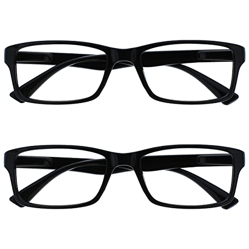 The Reading Glasses Company Te okulary do czytania przedsiębiorstwach czarno-niebieski brązowy kolor liliowy Reader wartość 4er Pack Mężczyźni Kobiety rrrr92   czarny RR92-1-350