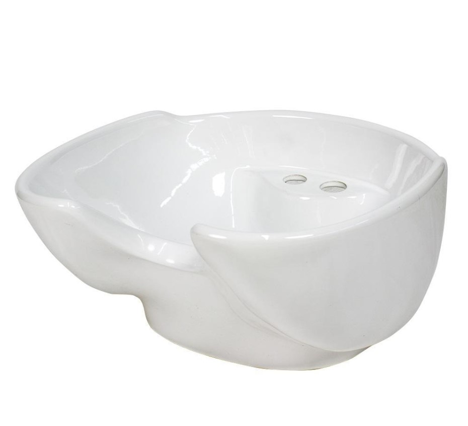 Profesjonalna Misa Ceramiczna Do Myjni Fryzjerskiej Biała CERAMIC-WHITE