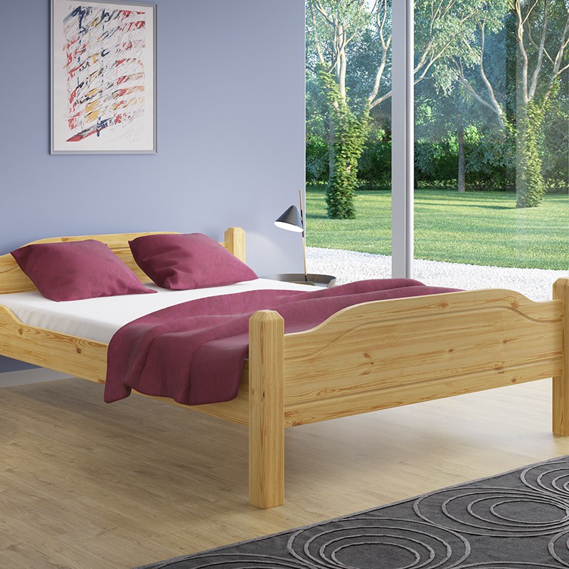 TARTAK MEBLE Łóżko LIVA TARTAK MEBLE drewniane Rozmiar 180x200 Wybarwienie Sosna PS2572_65641