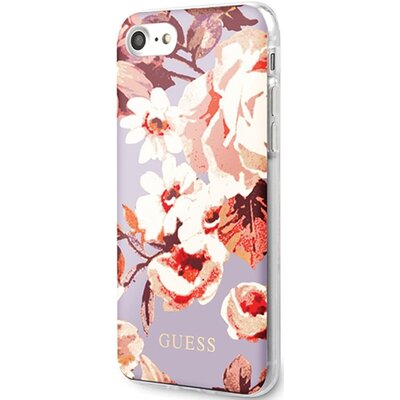 Guess Flower Shiny Collection N2 Etui iPhone SE 2020 8 7 Lilac 10_17807