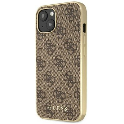 Guess Etui 4G Collection MagSafe do Apple iPhone 13 Brązowy
