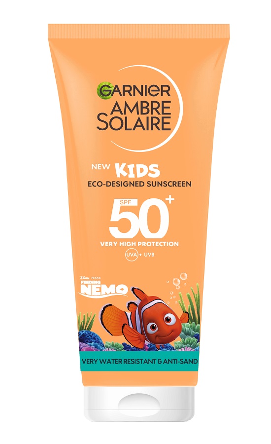 Garnier AMBRE SOLAIRE - Sun Protection Milk for Kids - Wodoodporny eko balsam ochronny dla dzieci - SPF50 - 100 ml