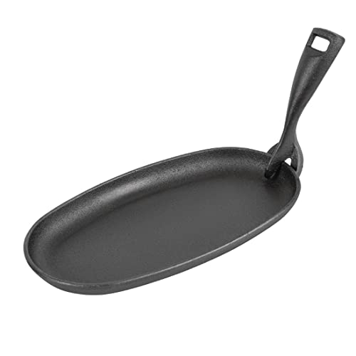 Olympia Żeliwna patelnia z sizzlerem 240 x 140 mm patelnia do gotowania powłoka komercyjna