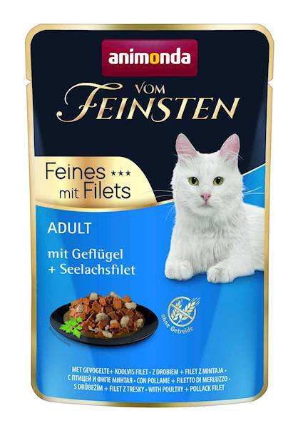 Animonda Cat Vom Feinsten Adult Drób + filet z mintaja saszetka 85g AAK 83061