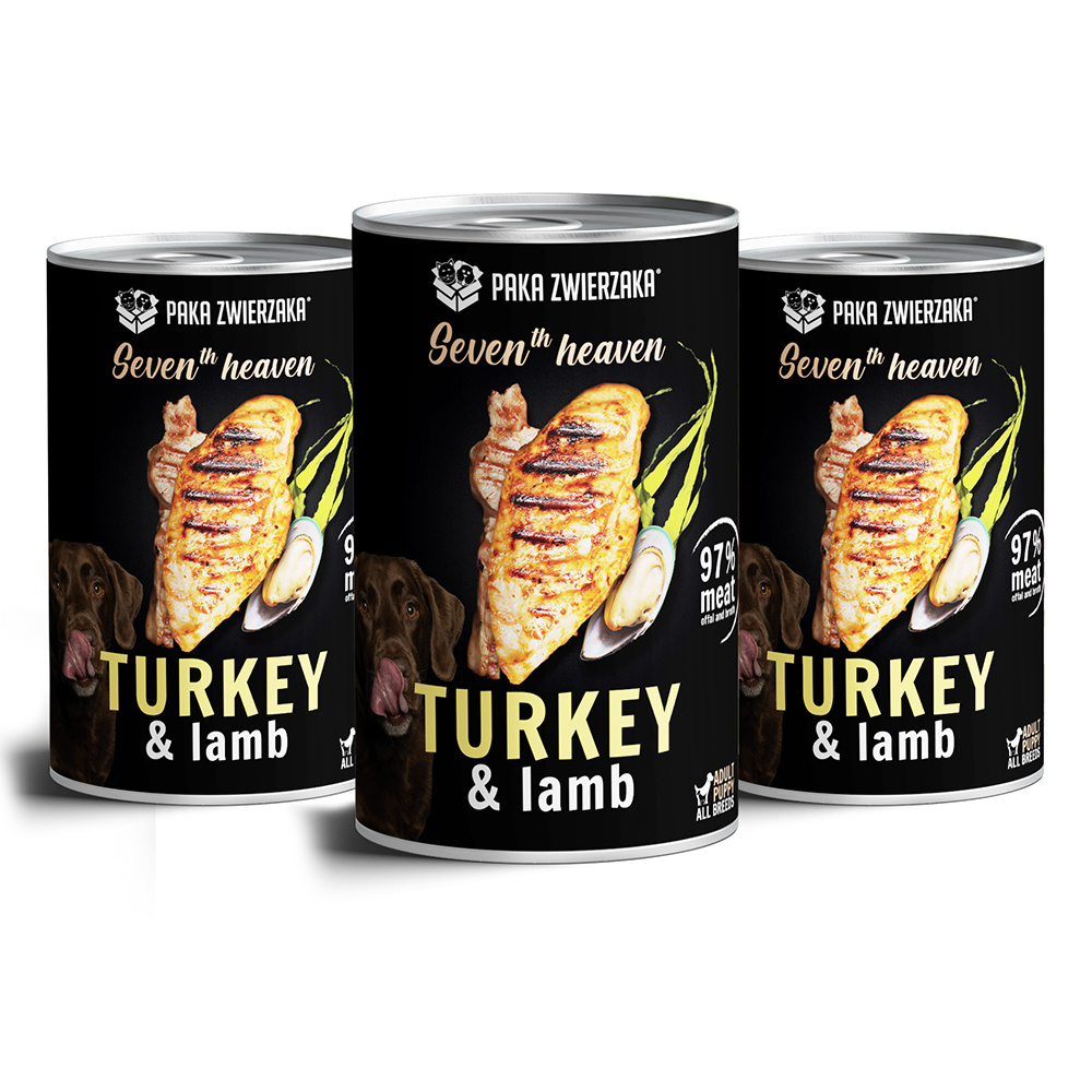 Paka Zwierzaka Seventh heaven Indyk z jagnięciną turkey & lamb) 3x400g