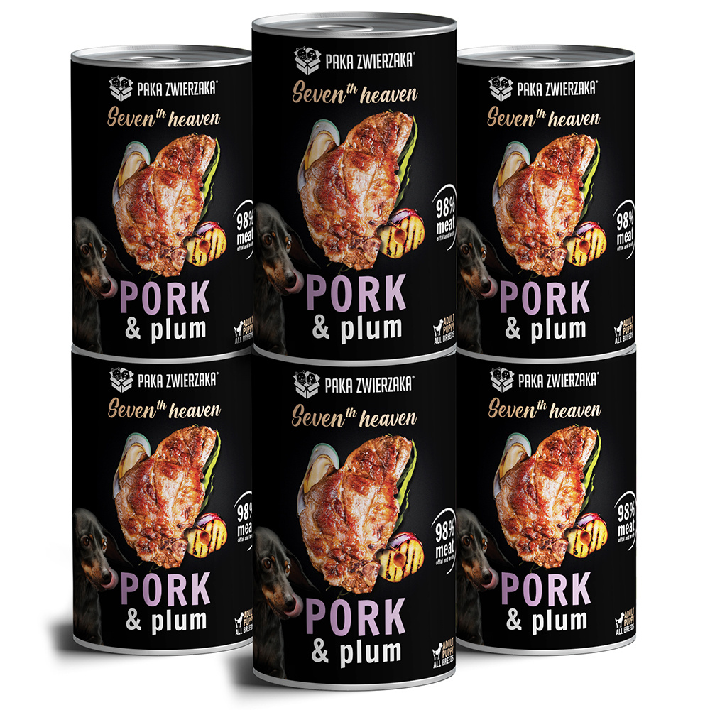 Paka Zwierzaka Seventh heaven Schab ze śliwką pork & plum) 6x400g