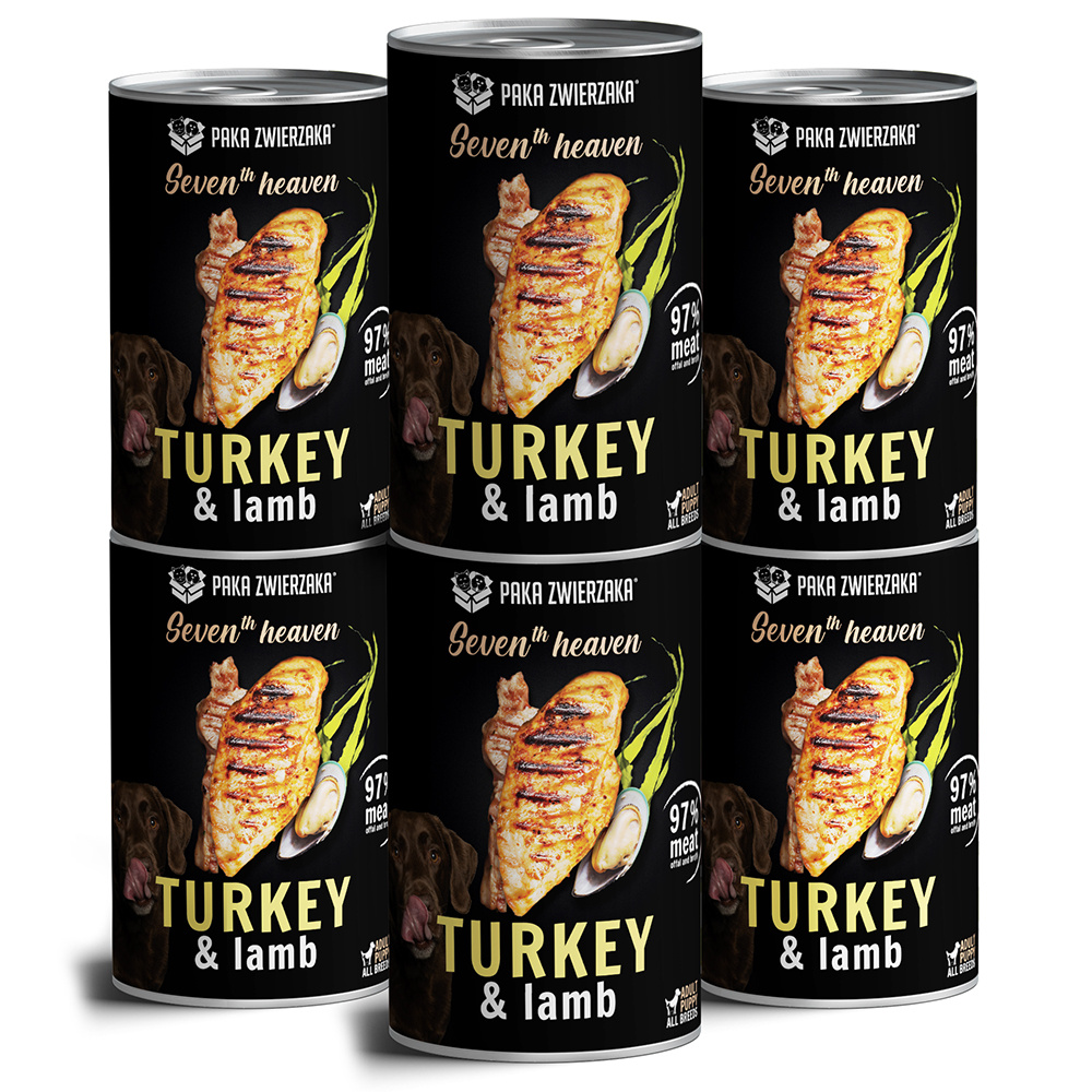 Paka Zwierzaka Seventh heaven Indyk z jagnięciną turkey & lamb) 6x400g
