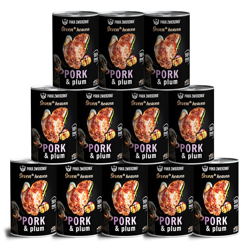 Paka Zwierzaka Seventh heaven Schab ze śliwką pork & plum) 12x400g