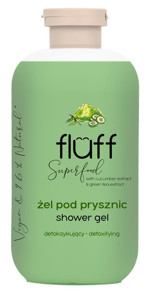 Fluff FLUFF Żel pod prysznic Ogórek i Zielona herbata 500ml 65424-uniw