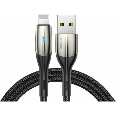 Baseus Kabel USB Horizontal LED Apple Lightning 100cm Black CALSP-B01