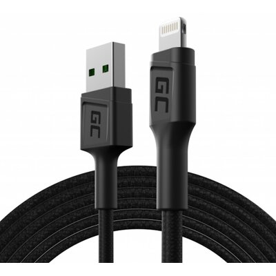 Apple Green cell Kabel Przewód Green Cell GC PowerStream USB-A - Lightning 200 cm MFi Certified GC PowerStream