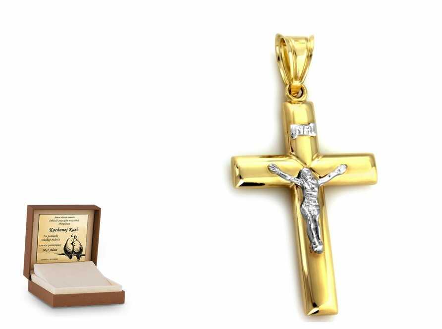 Ciesielscy Złota zawieszka 585 krzyżyk krzyżyk prezent CS-ZA_3399_C-0-585