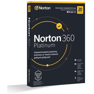 Symantec 360 Platinum BOX PL 20 device licencja na rok