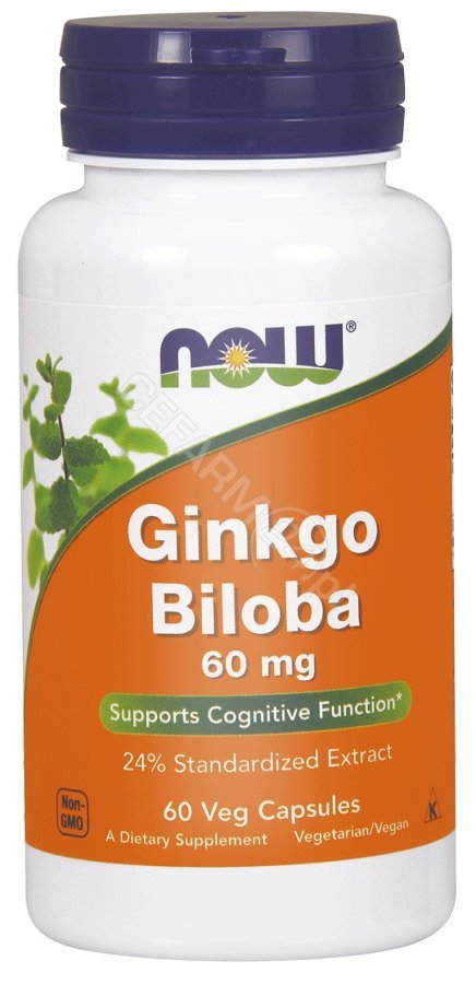 Now Foods GINKGO BILOBA 60MG, 60K