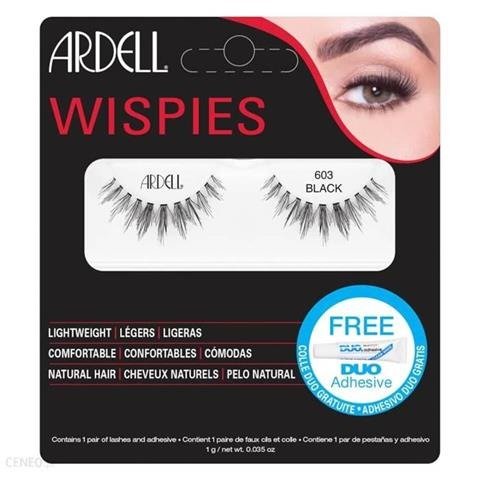 Set Wispies 603 1 para sztucznych rzęs Black + Duo Adhesive klej do rzęs 1g