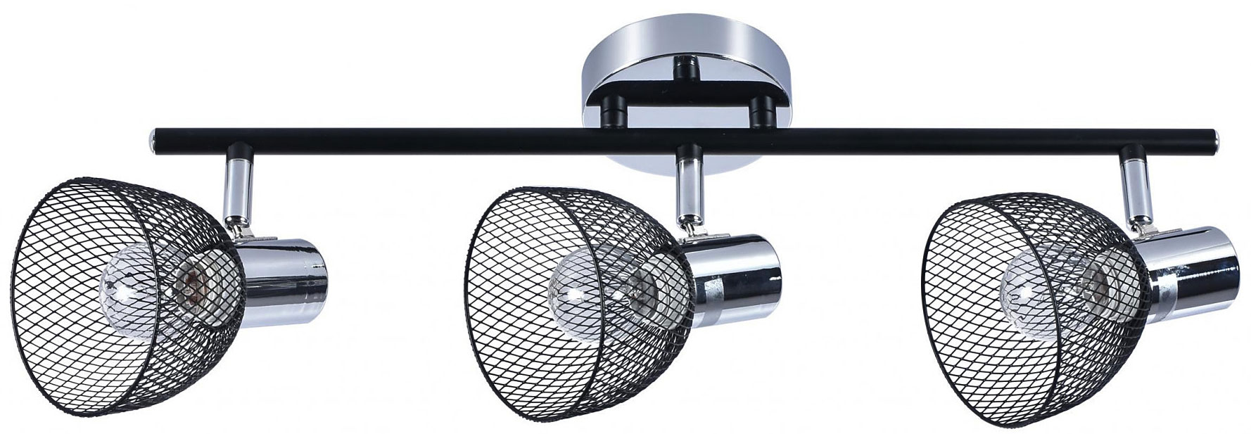 Czarna loftowa lampa sufitowa z regulacją kloszy - 23X EX789 A4-A35