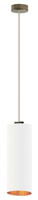 Lumes Lampa wisząca Lumes Skandynawska lampa wisząca na złotym stelażu EX830-Denvis 5 kolorów Biały