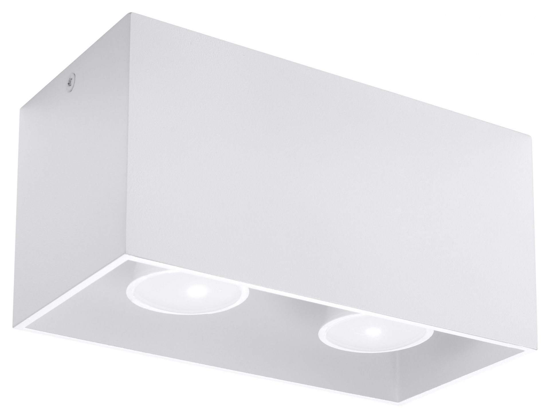 Biały prostokątny plafon LED - EX509 D3-E09