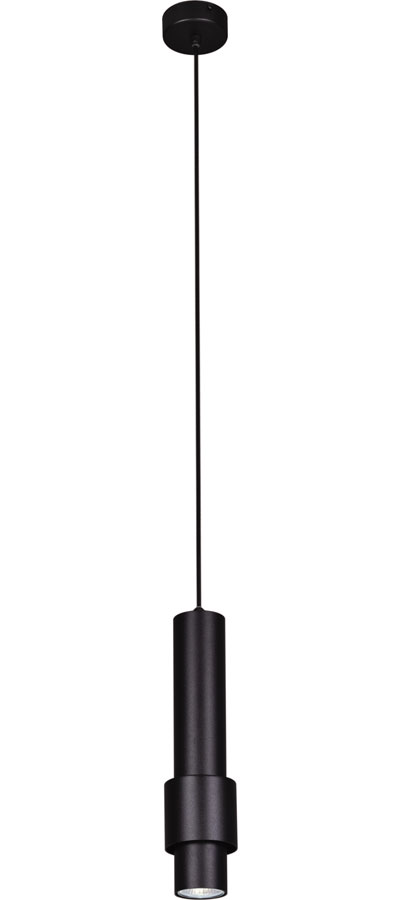 Czarna nowoczesna lampa wisząca tuba - S070 Z8-F33