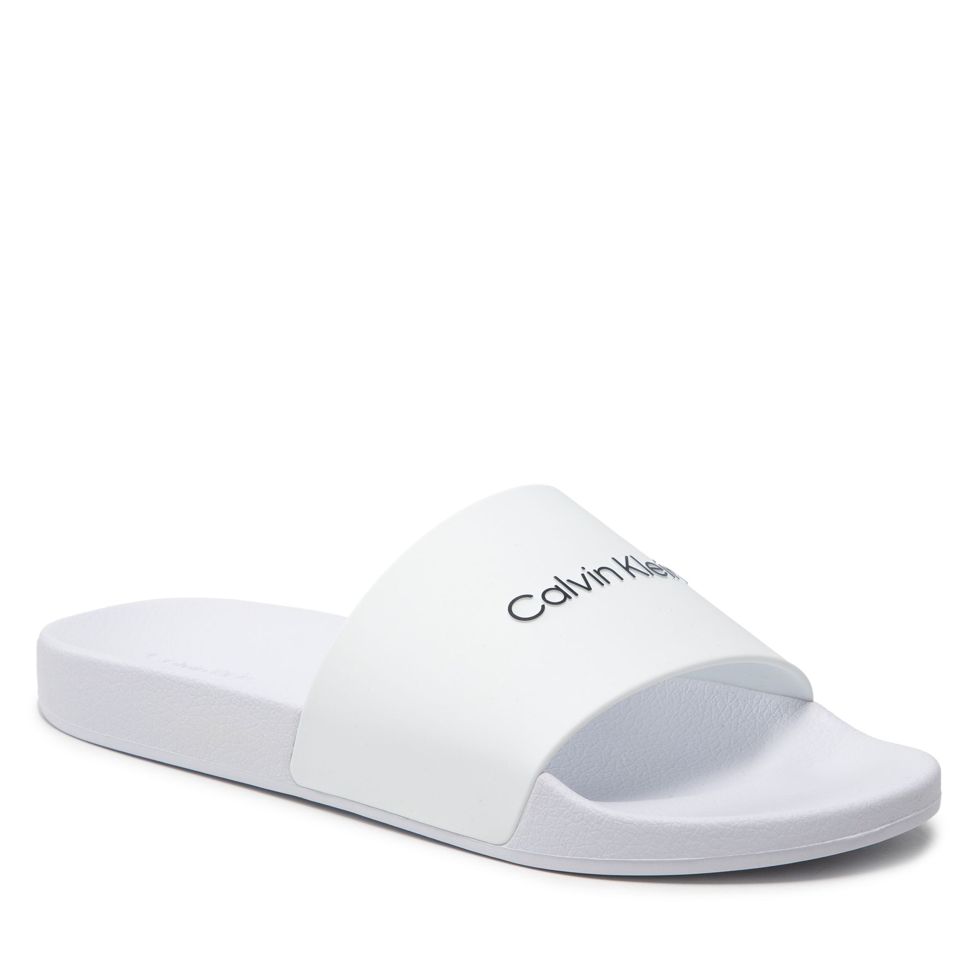 Calvin Klein Klapki JEANS - Pool Slide HM0HM00455 Bright White YAF